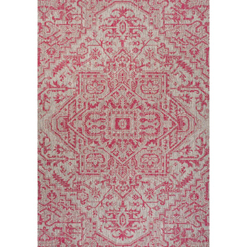 Estrella Bohemian Medallion Textured Weave Indoor/outdoor Area Rug